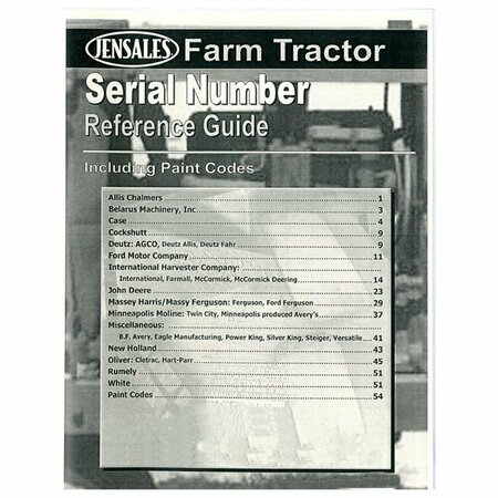 AFTERMARKET Serial Number Reference Guide RAP86515